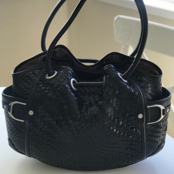 COLE HAAN Woven Leather Bag EUC! - Picture 5 of 13